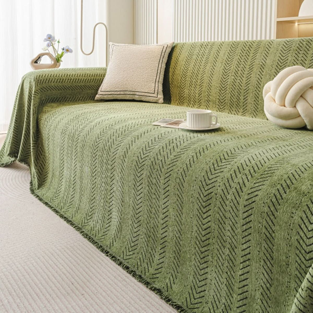 CozyWeave Chenille Sofa Cover Scratch-Resistant And Washable | Temsk