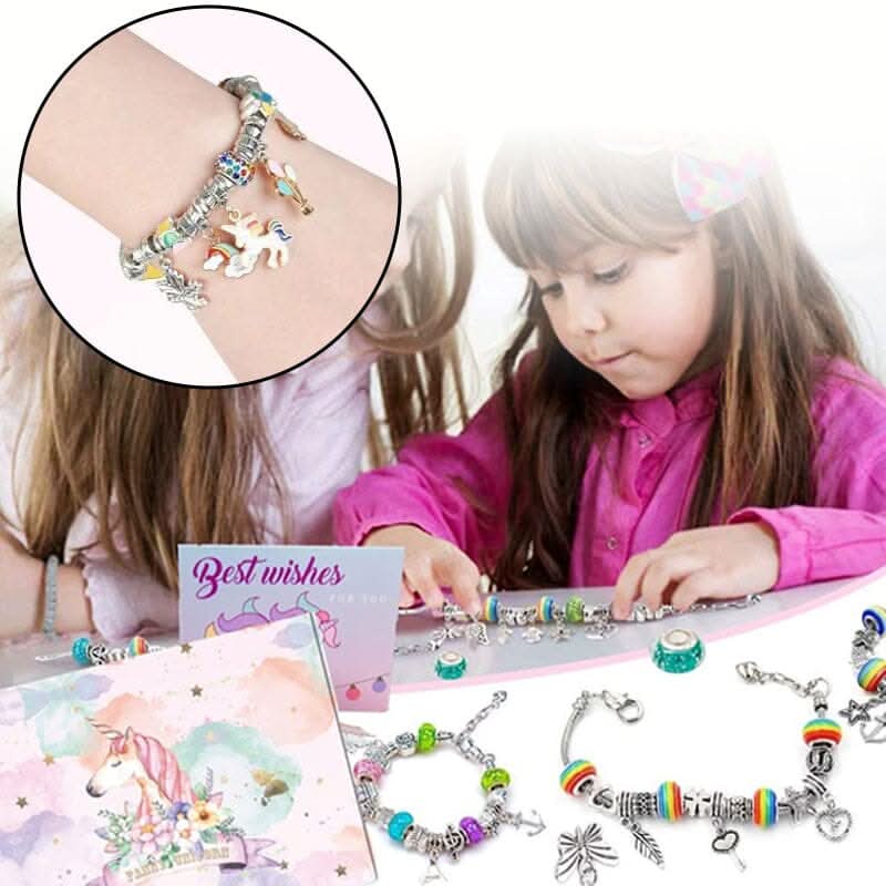 LuminaCraft Creative Bracelet Craft Kit For Girls With Sparkling Charms | Temsk