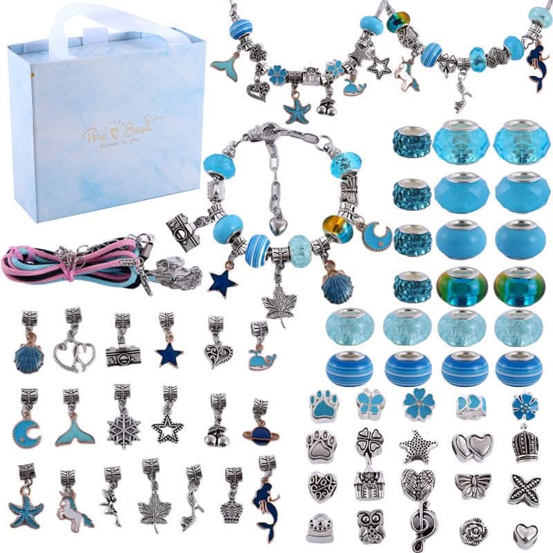 LuminaCraft Creative Bracelet Craft Kit For Girls With Sparkling Charms | Temsk