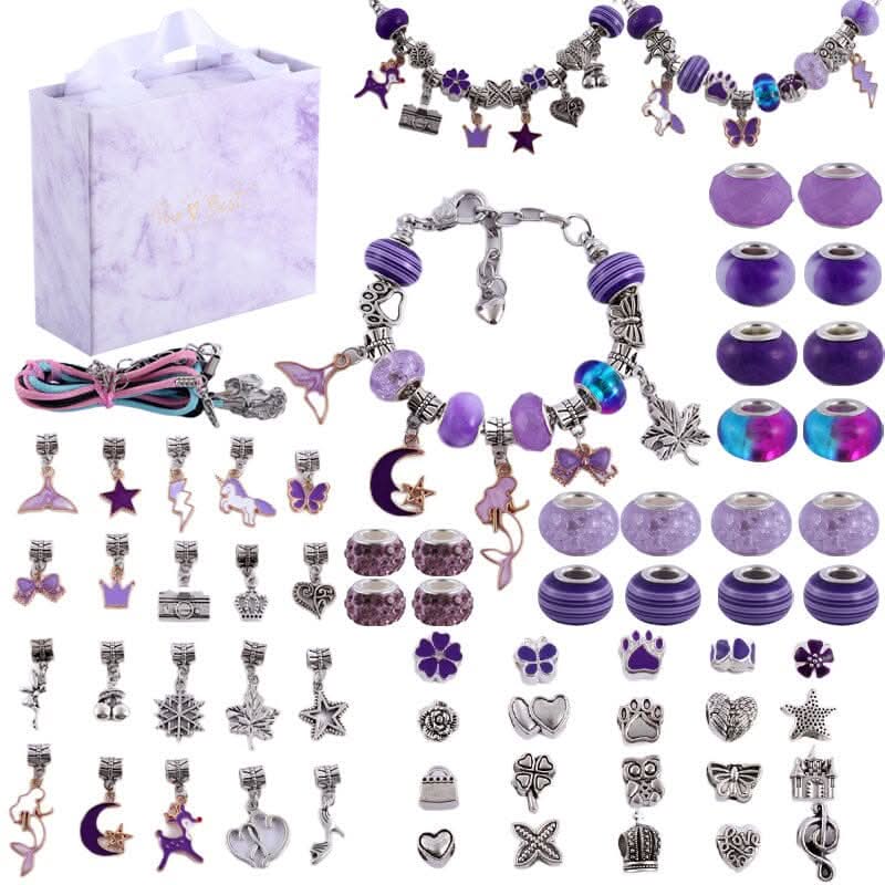 LuminaCraft Creative Bracelet Craft Kit For Girls With Sparkling Charms | Temsk
