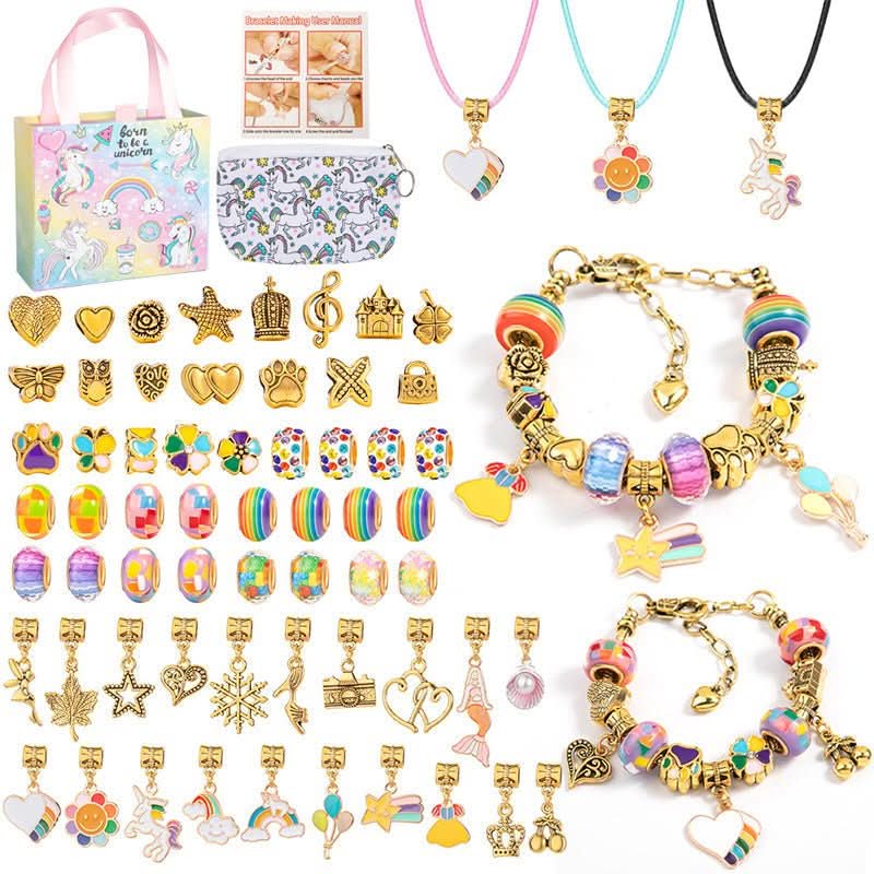 LuminaCraft Creative Bracelet Craft Kit For Girls With Sparkling Charms | Temsk