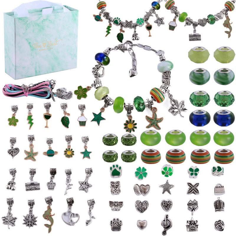 LuminaCraft Creative Bracelet Craft Kit For Girls With Sparkling Charms | Temsk