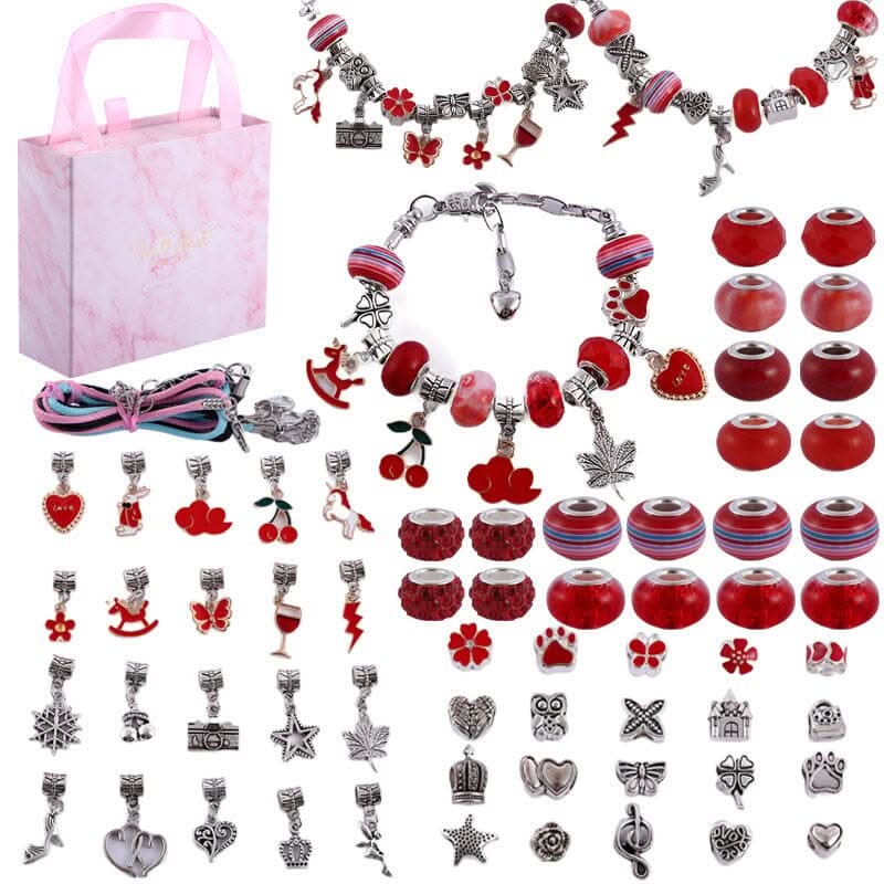 LuminaCraft Creative Bracelet Craft Kit For Girls With Sparkling Charms | Temsk