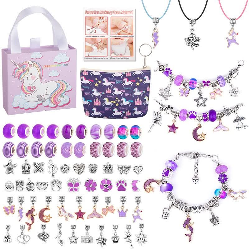 LuminaCraft Creative Bracelet Craft Kit For Girls With Sparkling Charms | Temsk