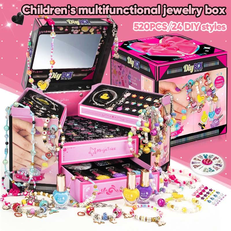 LuminaCraft Creative Bracelet Craft Kit For Girls With Sparkling Charms | Temsk