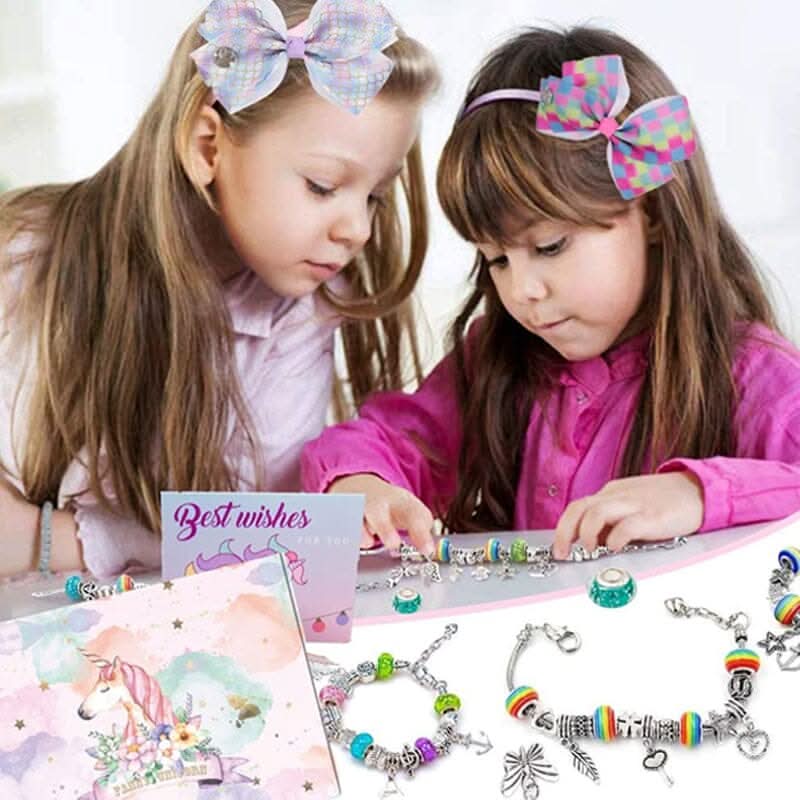 LuminaCraft Creative Bracelet Craft Kit For Girls With Sparkling Charms | Temsk