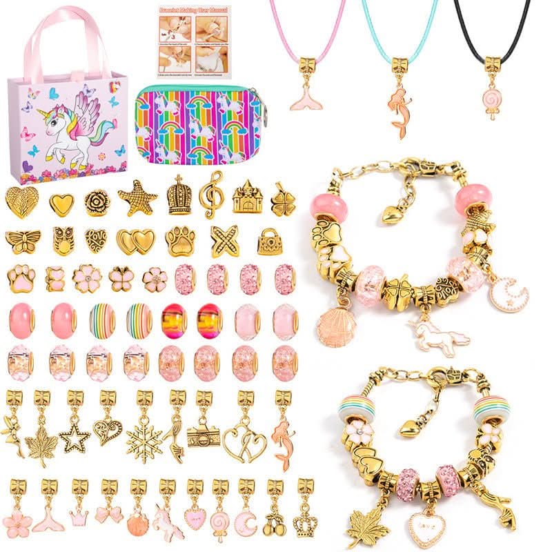 LuminaCraft Creative Bracelet Craft Kit For Girls With Sparkling Charms | Temsk