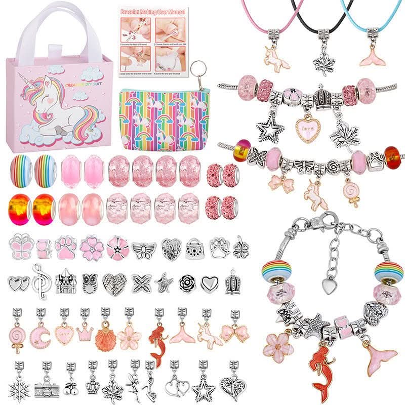 LuminaCraft Creative Bracelet Craft Kit For Girls With Sparkling Charms | Temsk