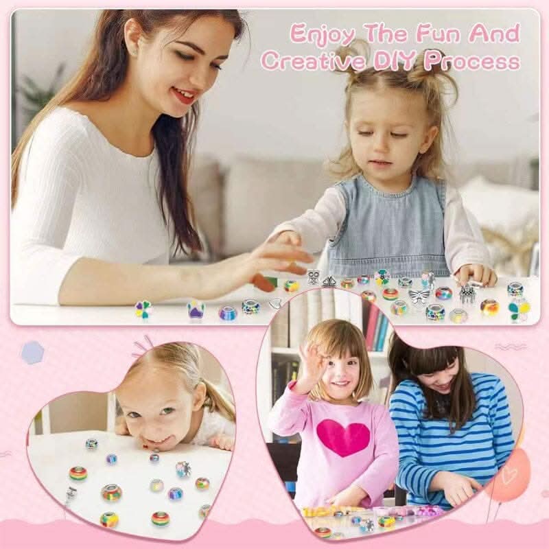 LuminaCraft Creative Bracelet Craft Kit For Girls With Sparkling Charms | Temsk
