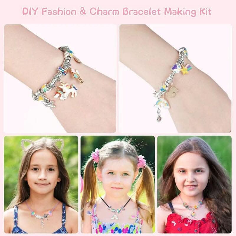 LuminaCraft Creative Bracelet Craft Kit For Girls With Sparkling Charms | Temsk