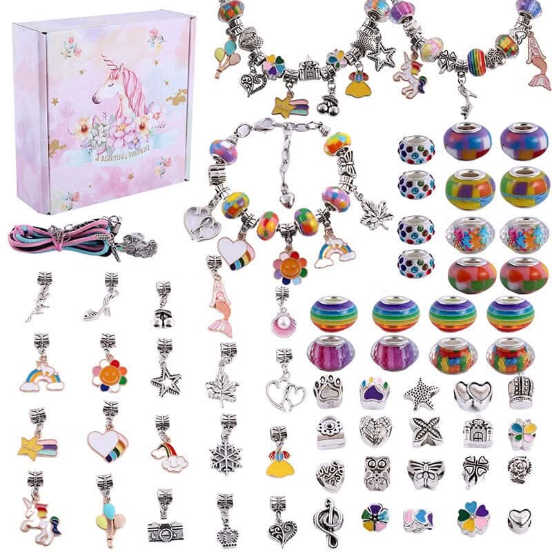 LuminaCraft Creative Bracelet Craft Kit For Girls With Sparkling Charms | Temsk