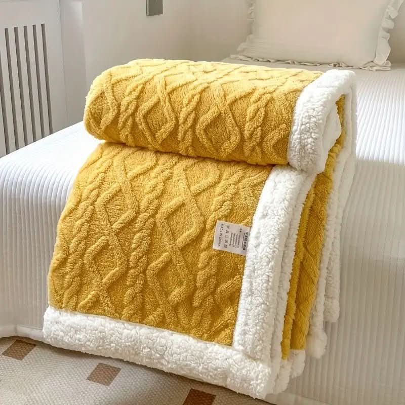 Oboustranná měkká fleecová deka Cozy Cloud Sherpa pro všechna roční období | Temsk