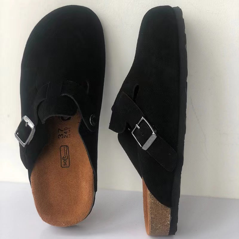 NovaLuxe Leather Slipper Unisex Boston Sandals Style | Temsk