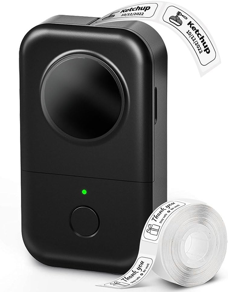 Bluetooth Label Maker Mini Thermal Printer For Home Office | Temsk