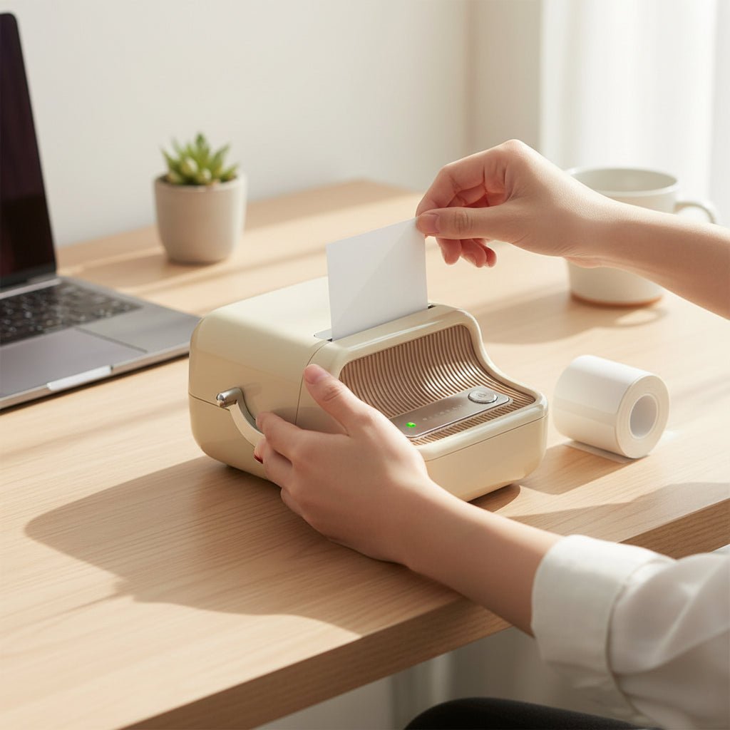 NovaLabel Compact Wireless Mini Thermal Printer Unit | Temsk