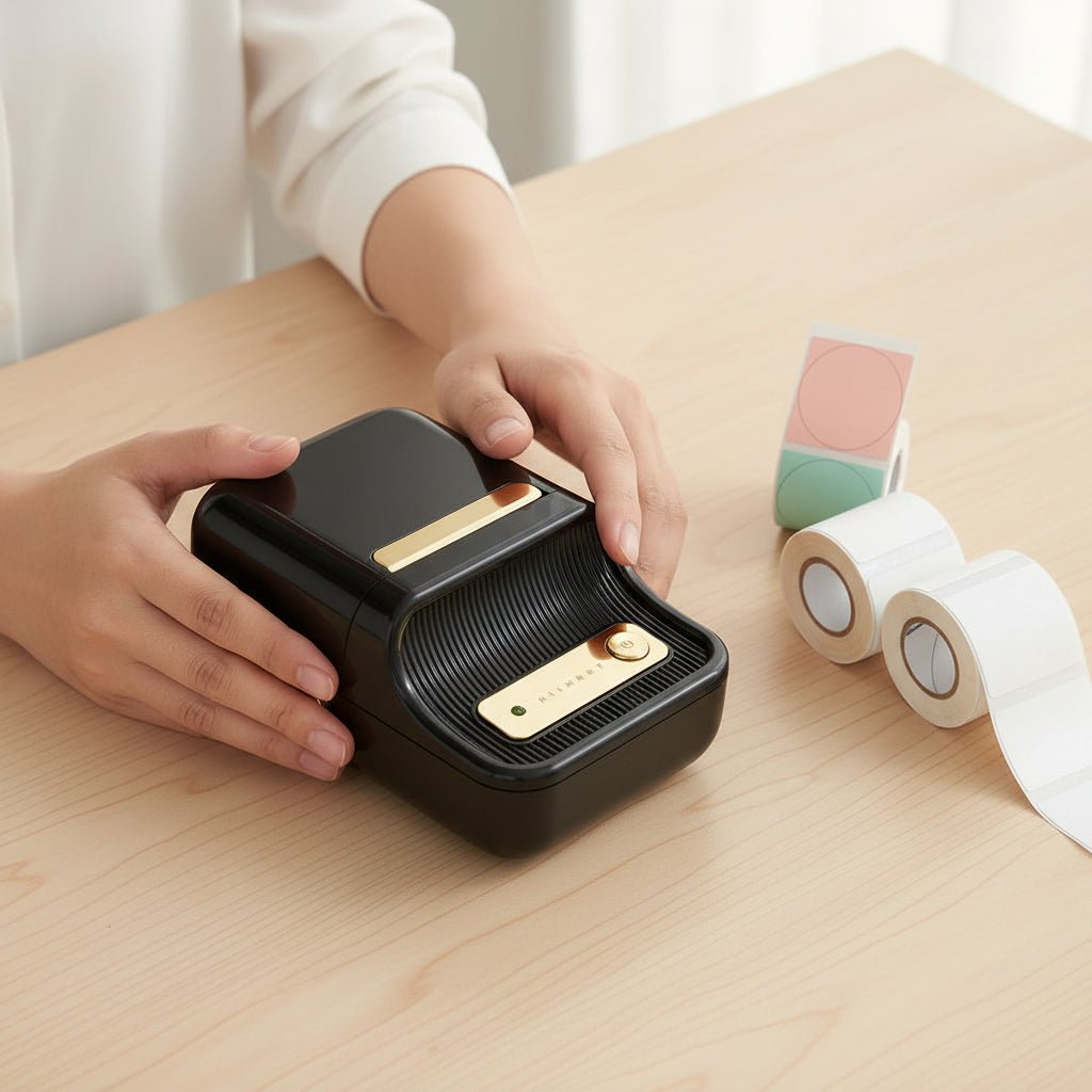 NovaLabel Compact Wireless Mini Thermal Printer Unit | Temsk