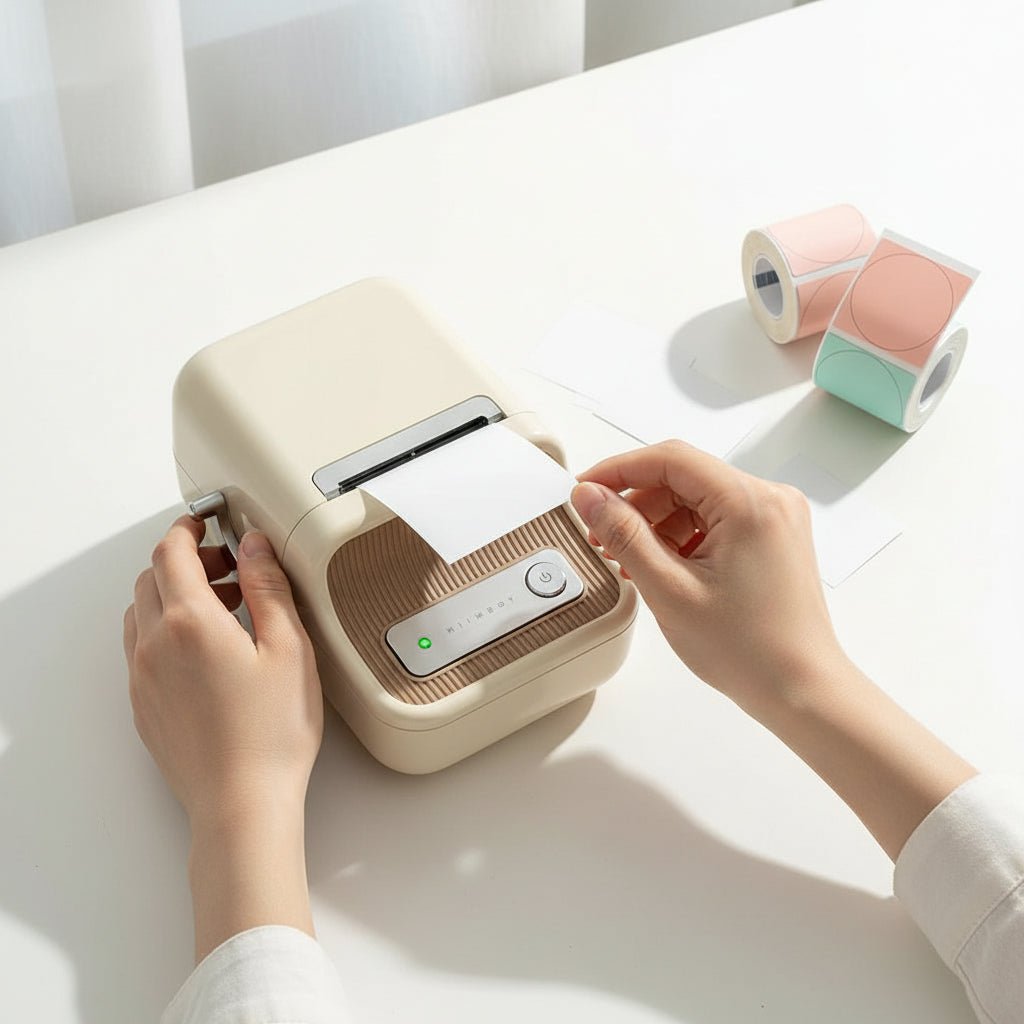 NovaLabel Compact Wireless Mini Thermal Printer Unit | Temsk