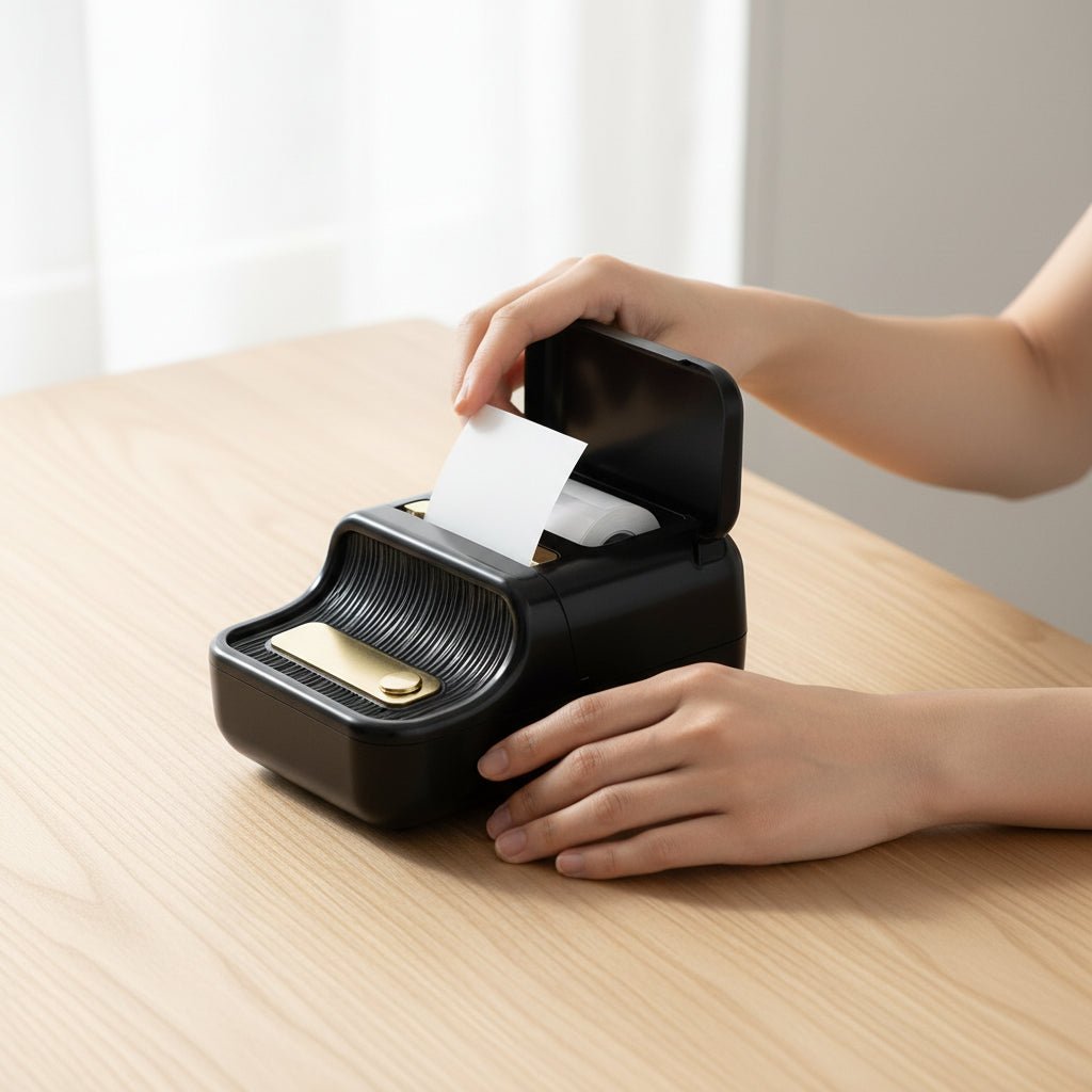 NovaLabel Compact Wireless Mini Thermal Printer Unit | Temsk