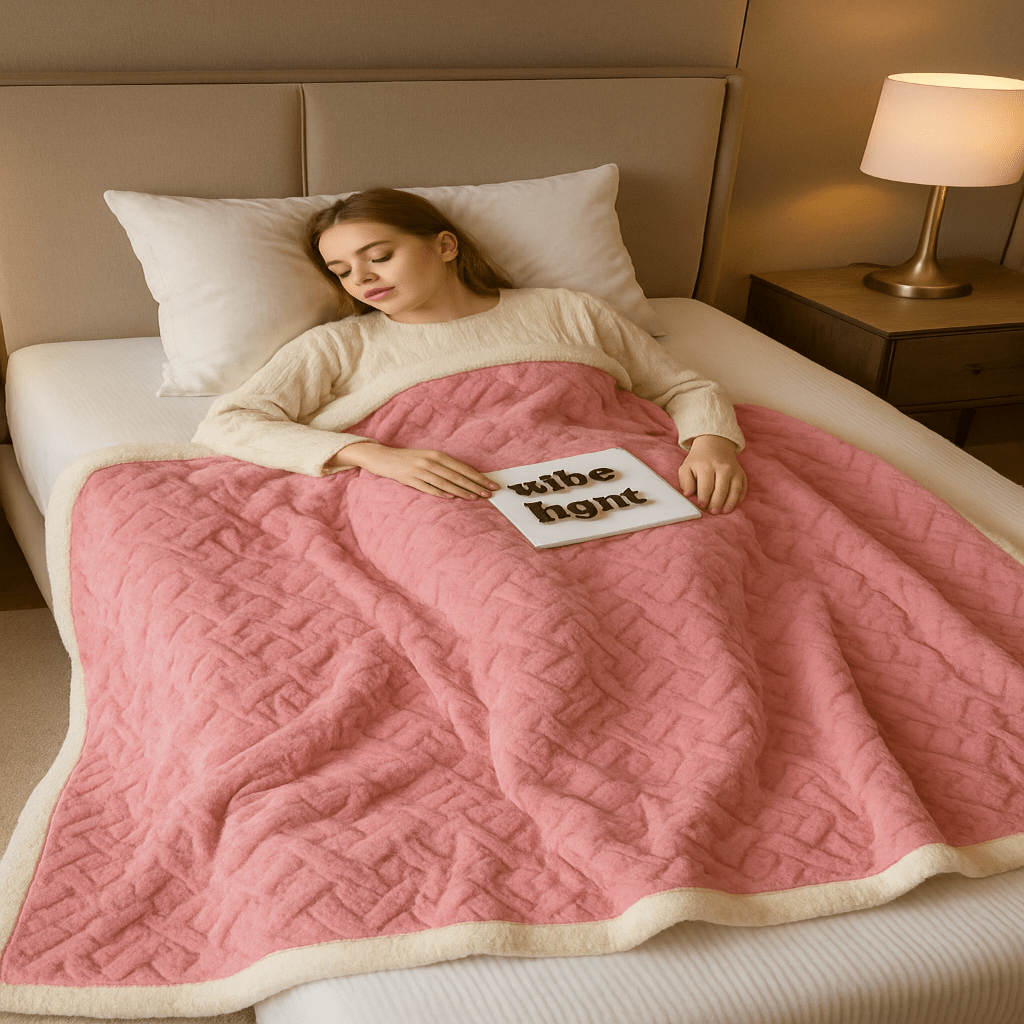 Velvet Haven Cozy Wool Blanket for Home and Office Comfort | Temsk