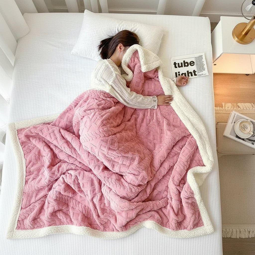 Velvet Haven Cozy Wool Blanket for Home and Office Comfort | Temsk