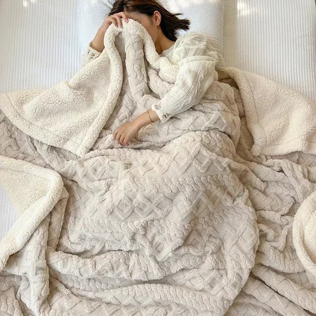Velvet Haven Cozy Wool Blanket for Home and Office Comfort | Temsk