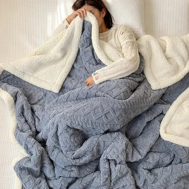 Velvet Haven Cozy Wool Blanket for Home and Office Comfort | Temsk
