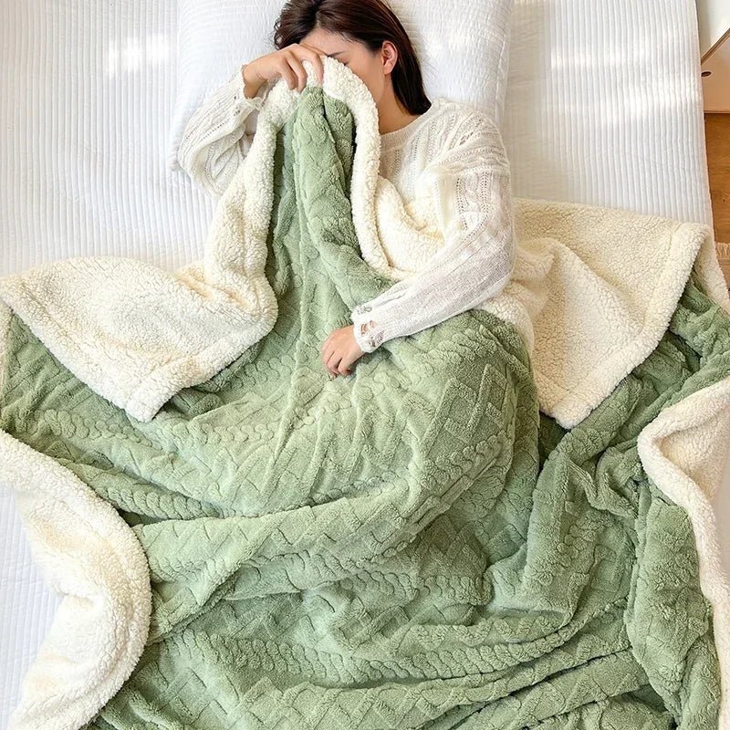 Velvet Haven Cozy Wool Blanket for Home and Office Comfort | Temsk