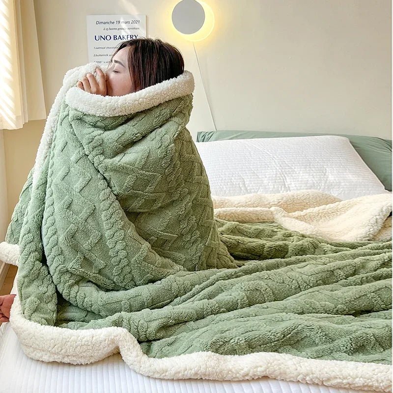 Velvet Haven Cozy Wool Blanket for Home and Office Comfort | Temsk