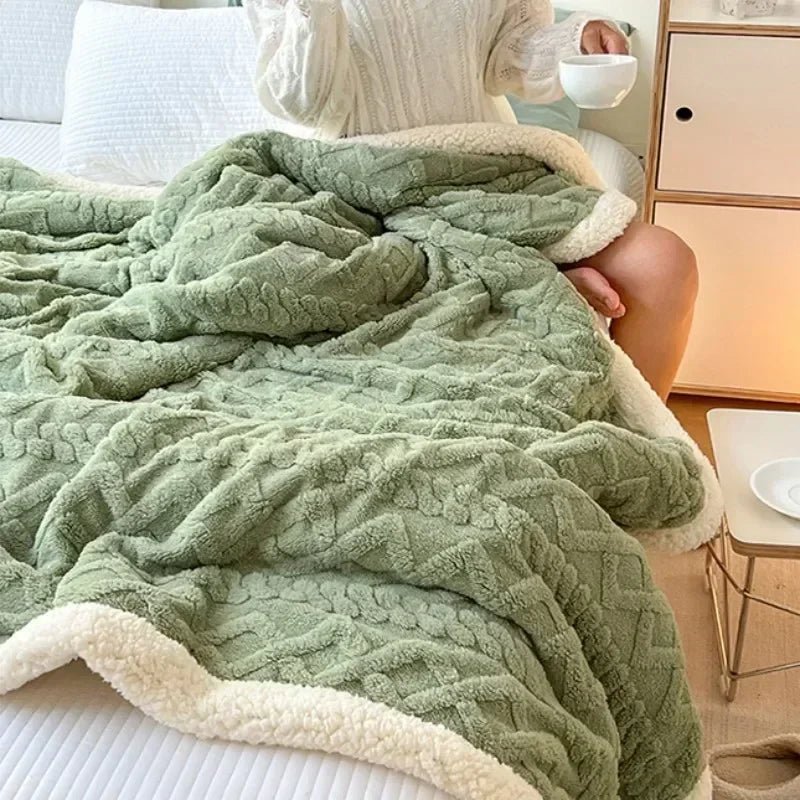 Velvet Haven Cozy Wool Blanket for Home and Office Comfort | Temsk