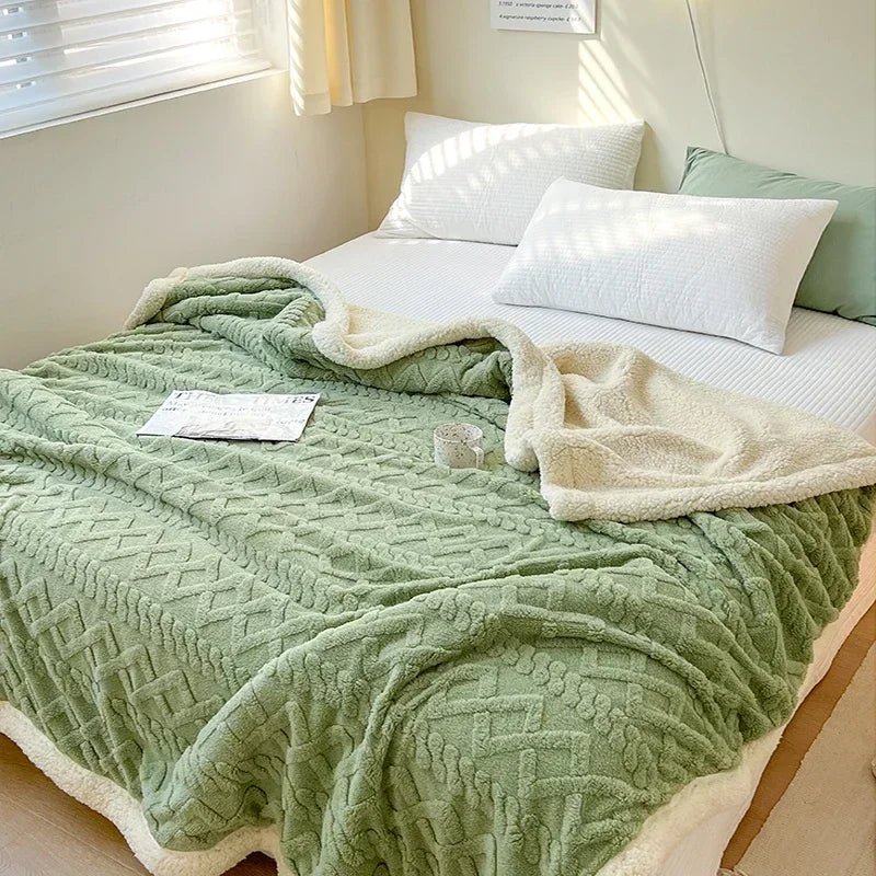 Velvet Haven Cozy Wool Blanket for Home and Office Comfort | Temsk