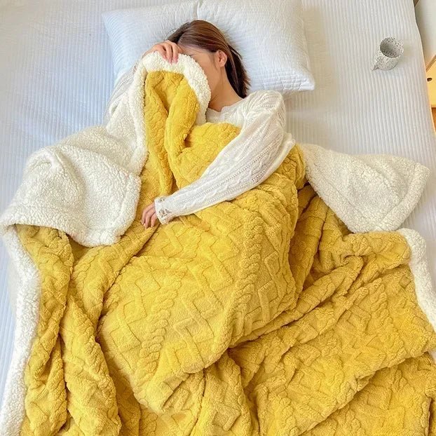 Velvet Haven Cozy Wool Blanket for Home and Office Comfort | Temsk