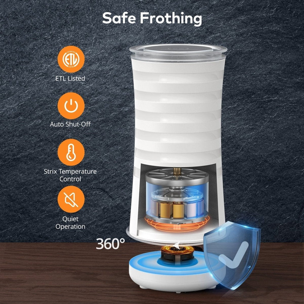 CafeSphere 4-In-1 Milk Frother and Steamer for Barista-Quality Coffee | Temsk