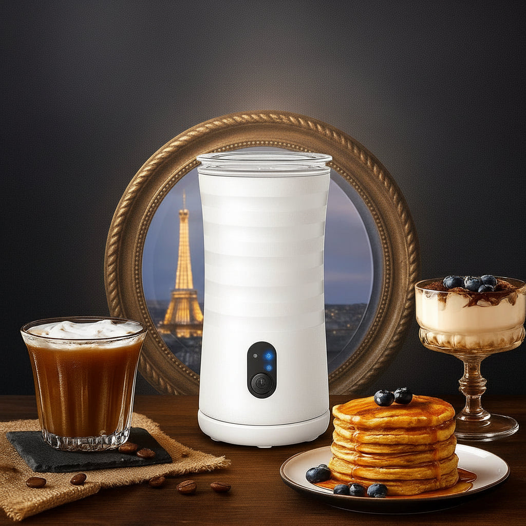 CafeSphere 4-In-1 Milk Frother and Steamer for Barista-Quality Coffee | Temsk