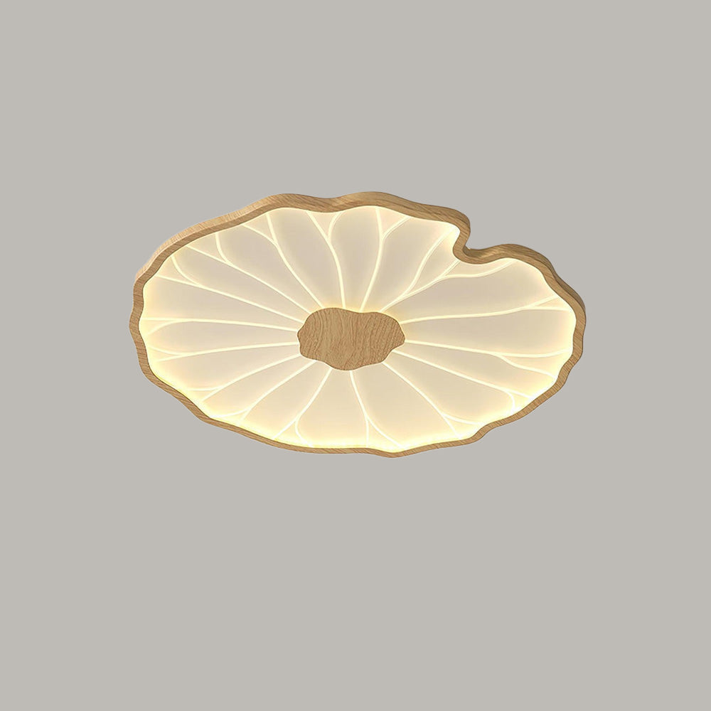 Kulaté LED stropní světlo Lotus Leaf z akrylu pro obývací pokoj a ložnici | Temsk