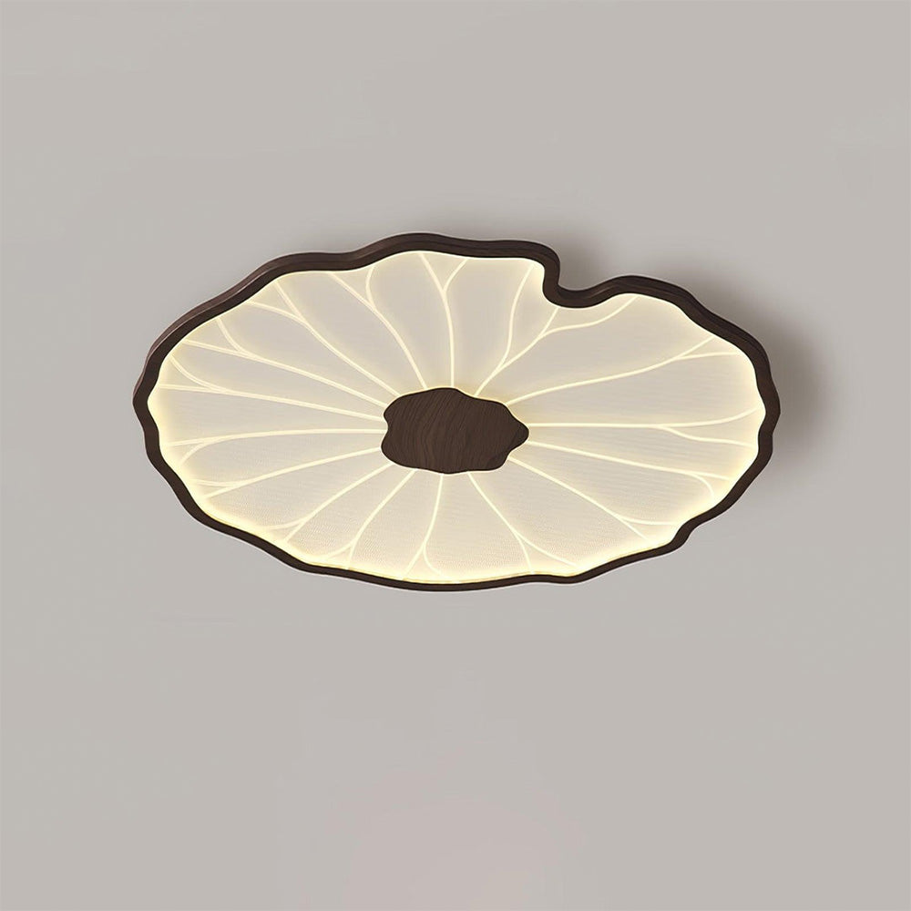 Kulaté LED stropní světlo Lotus Leaf z akrylu pro obývací pokoj a ložnici | Temsk