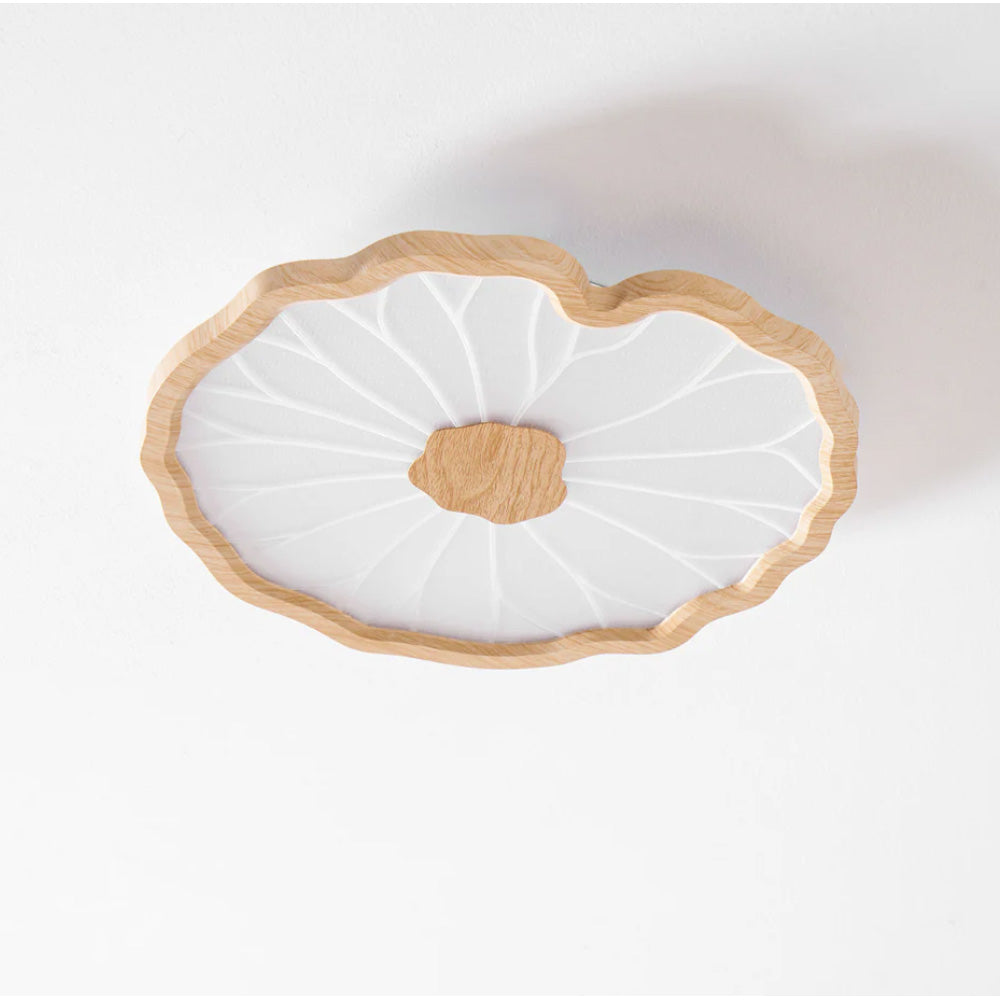 Kulaté LED stropní světlo Lotus Leaf z akrylu pro obývací pokoj a ložnici | Temsk