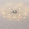 LED Glass and Metal Ceiling Light With Semi Flush Design | Temsk
