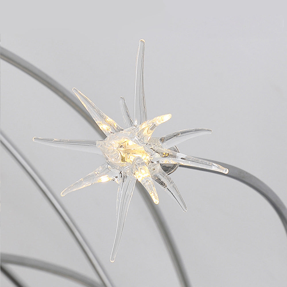 LED Glass and Metal Ceiling Light With Semi Flush Design | Temsk