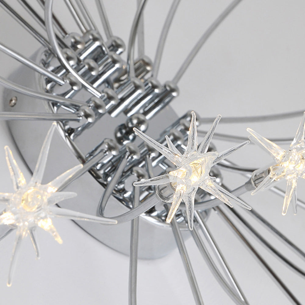 LED Glass and Metal Ceiling Light With Semi Flush Design | Temsk