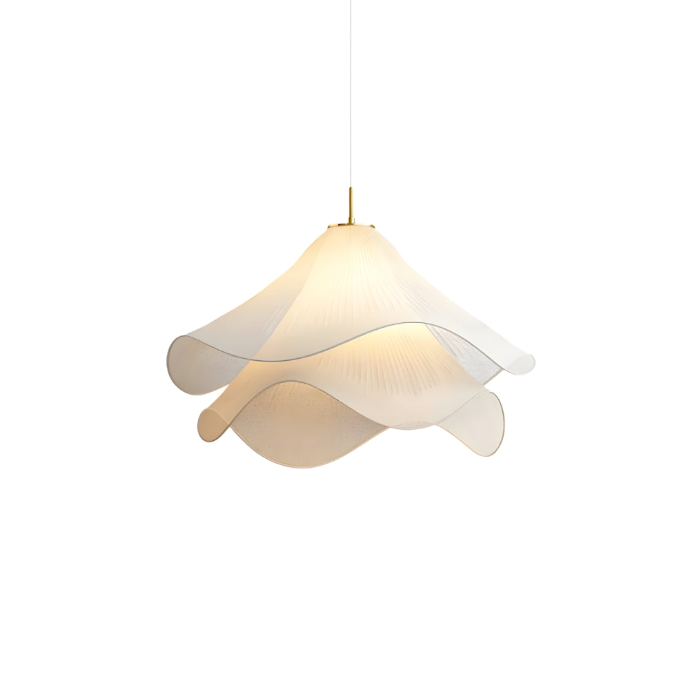 Flower Motif Fabric And Metal Ceiling Lamp With E27 For Living, Dining, Bedroom | Temsk