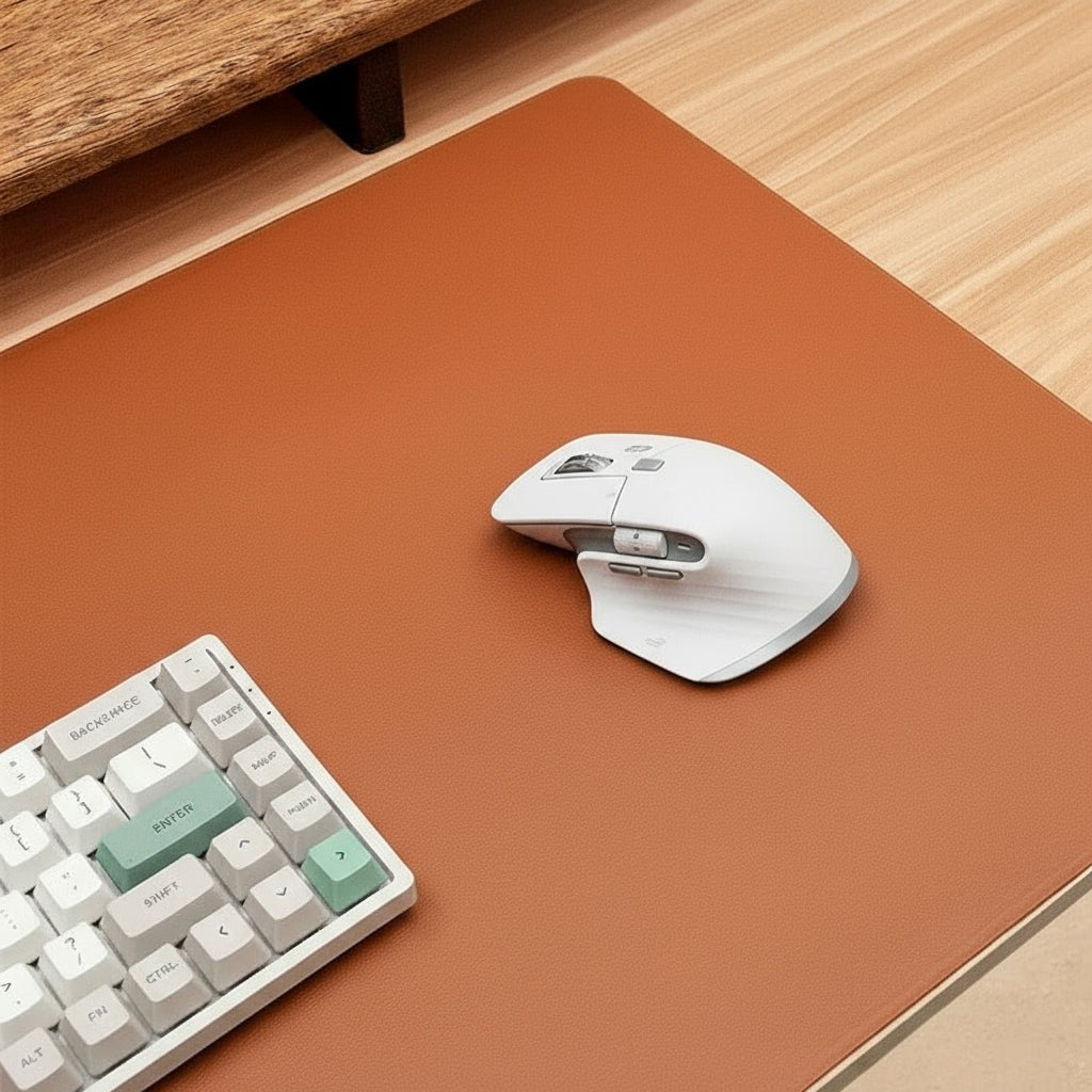 Tappetino da Scrivania NovaDesk Pro in Pelle PU per Controllo Preciso del Mouse | Temsk
