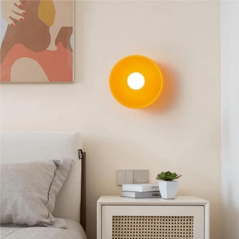 Nordic Style LED Glass Disc Wall And Ceiling Light Fixture, 1 Light | Temsk