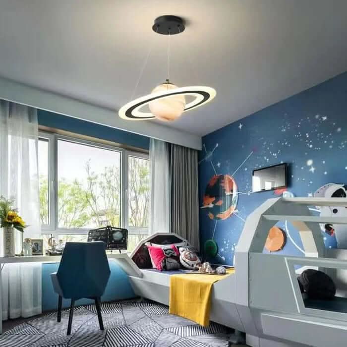 Cosmo Planet Hanging Lamp Imaginative Children's Room Light In Planet Design | Temsk