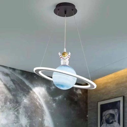 Cosmo Planet Hanging Lamp For Kids Room By Temsk - Imaginative Planet Theme Pendant Light