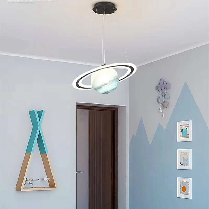 Cosmo Planet Hanging Lamp Imaginative Children's Room Light In Planet Design | Temsk