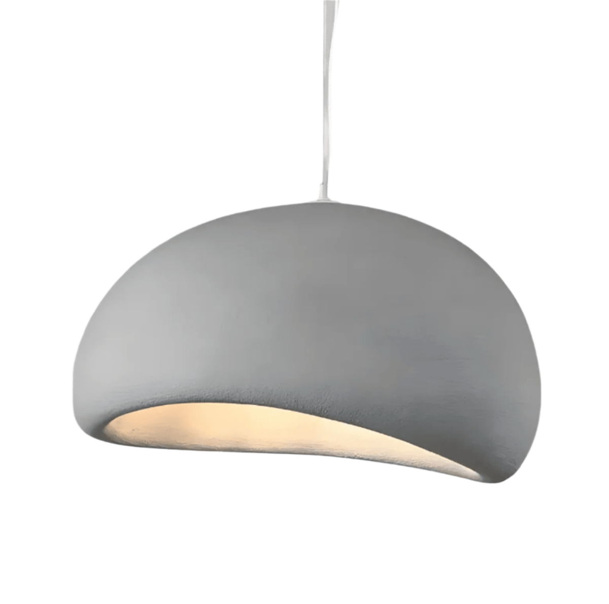 LED Pendant Light With Dome Fiberglass Shade For Modern Ceiling Fixture | Temsk