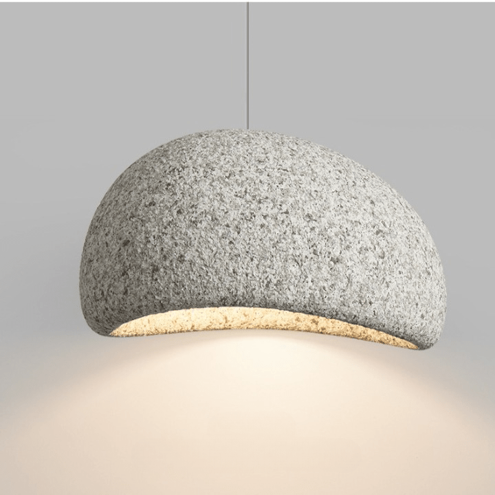 LED Pendant Light With Dome Fiberglass Shade For Modern Ceiling Fixture | Temsk