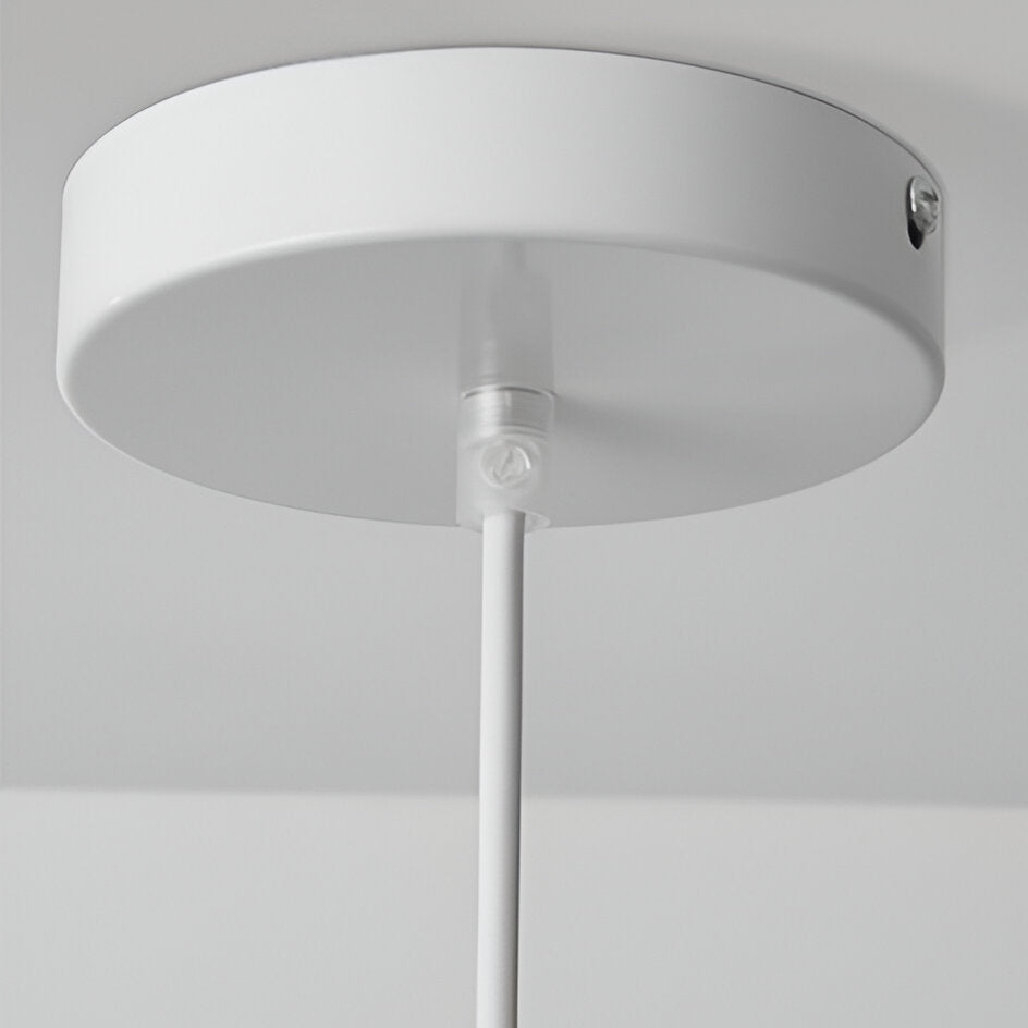 LED Pendant Light With Dome Fiberglass Shade For Modern Ceiling Fixture | Temsk