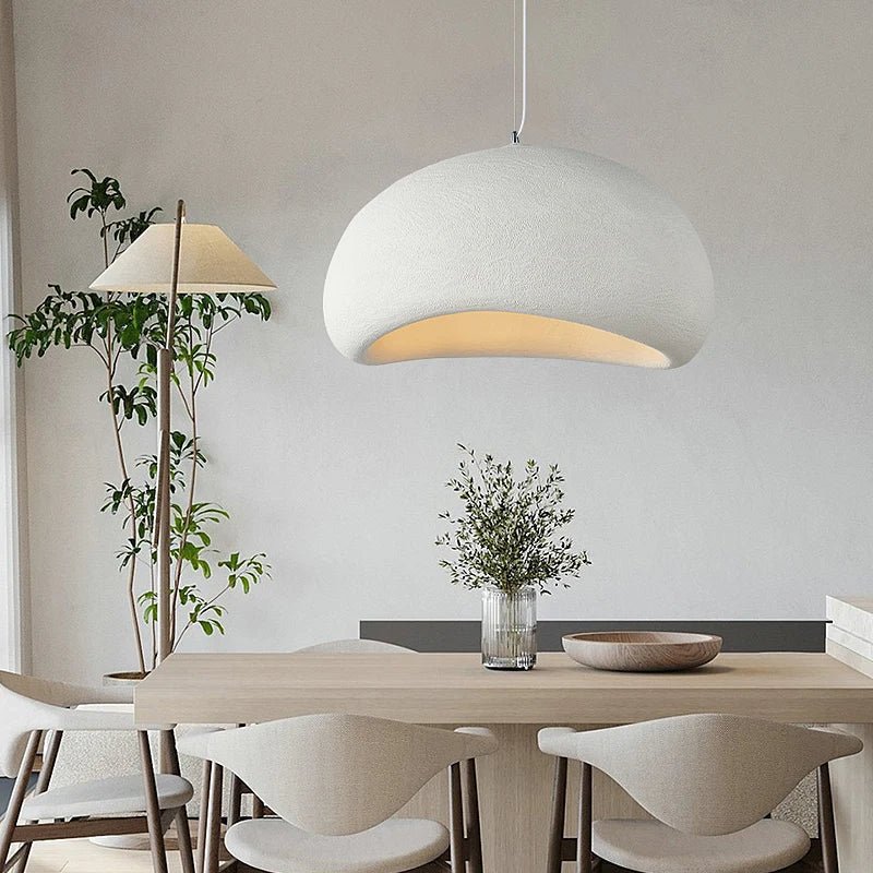 LED Pendant Light With Dome Fiberglass Shade For Modern Ceiling Fixture | Temsk