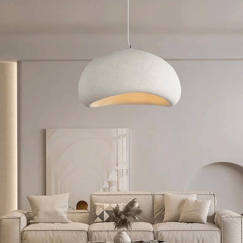LED Pendant Light With Dome Fiberglass Shade For Modern Ceiling Fixture | Temsk
